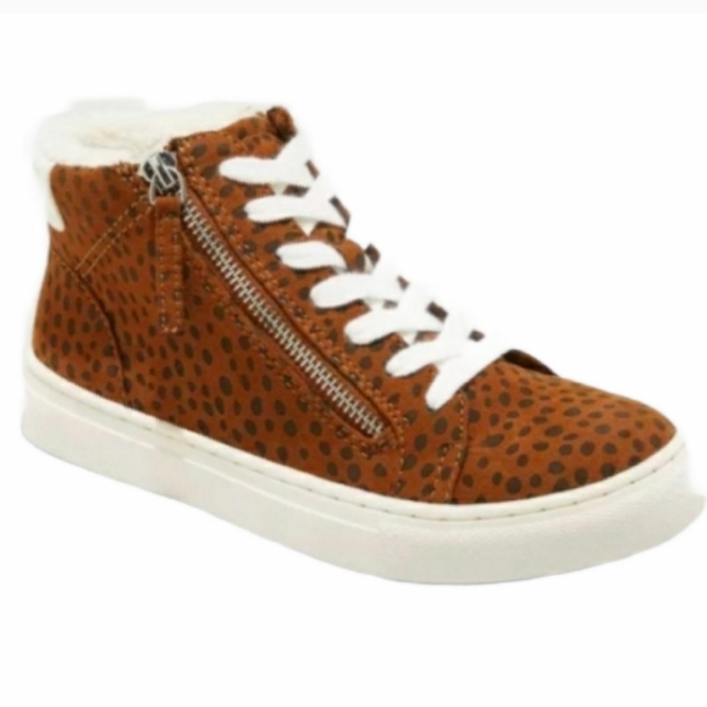 UNIVERSAL THREAD Tilly Sneakers Leopard Sherpa Trim Cozy - Picture 8 of 8